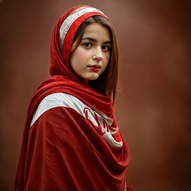 irani girl photo iran flag