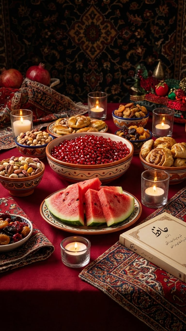 یه سفره یلدایی خیلی قشنگ بساز که باهاش بشه چشم فامیل در آورد